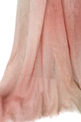 Peach Ombre Cashmere Scarf