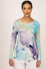 Turquoise Silk Blend Matching Set