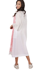 Printed Cotton Dress Pastel Pink