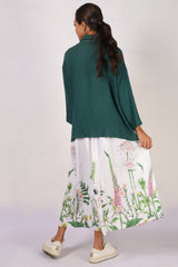 Printed Poplin Skirt