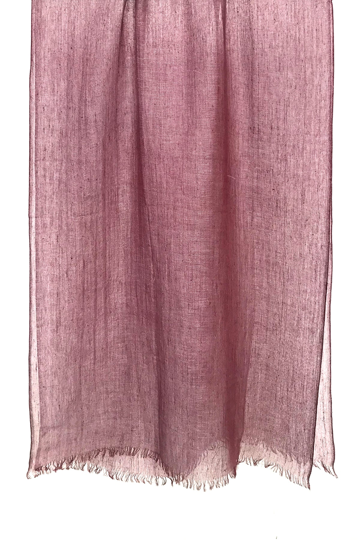 Wine Silk Linen Cashmere Scarf