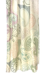 wool cashmere pastle abstract paisley scarf