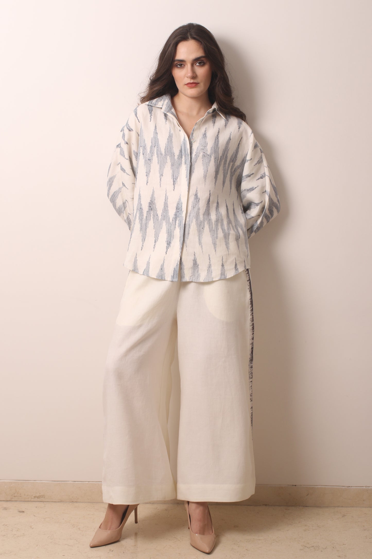 Ikat Linen Co-Ord Set- Pashma Women's