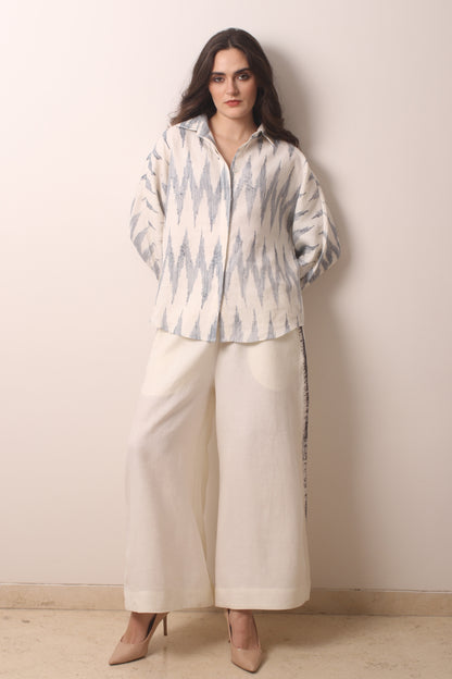 Ikat Linen Co-Ord Set- Pashma Women's