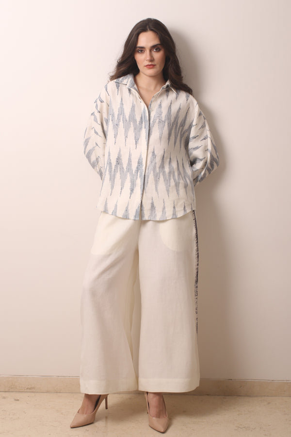 Ikat Linen Co-Ord Set- Pashma Women's