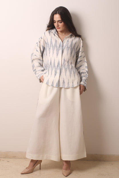 Ikat Linen Co-Ord Set 1- Pashma Women's