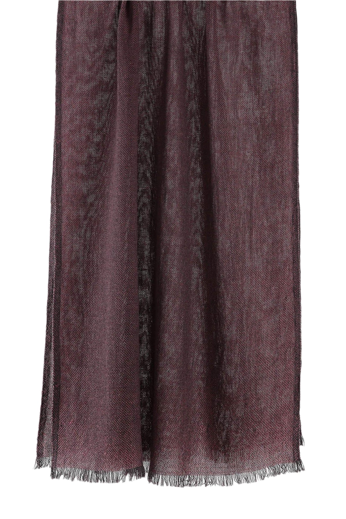 Regenerated Cashmere Scarf - Burgundy