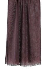 Regenerated Cashmere Scarf - Burgundy