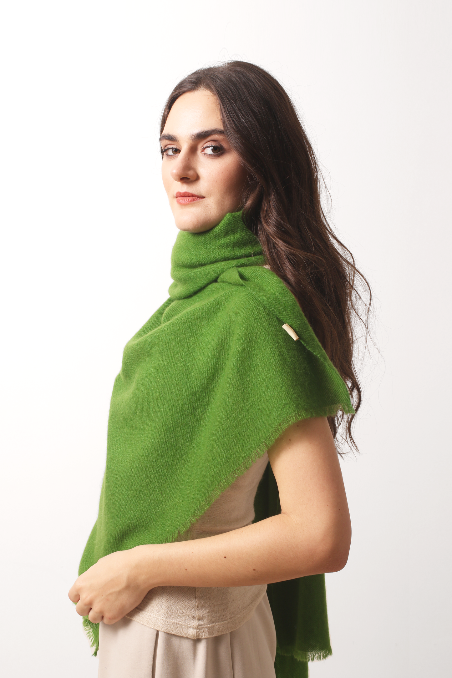 Leaf  Felted Cashmere Scarf