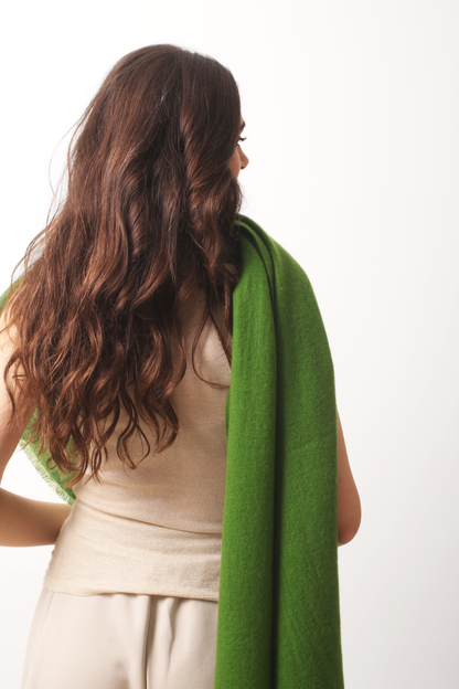 Leaf  Felted Cashmere Scarf