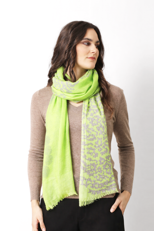 Leaf Smoke Paisley Scarf
