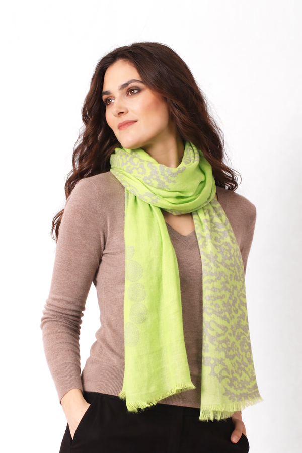 Leaf Smoke Paisley Scarf