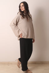 Limestone Cashmere Hoodie 2- Pashma Women's