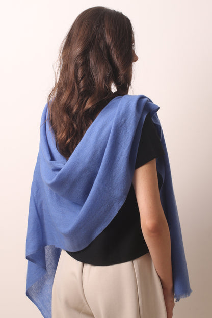 Marlin blue Felted Cashmere Scarf 3- Pashma Women's