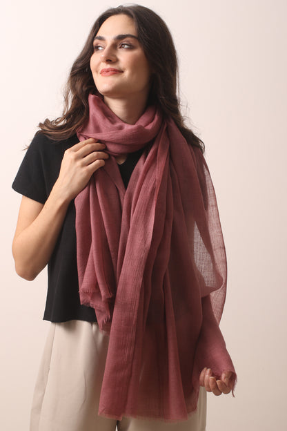 Marsala Cashmere Air Scarf-Pashma Women's