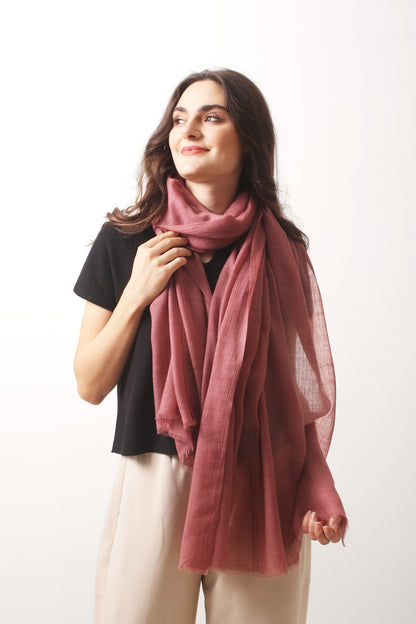 Marsala Cashmere Air Scarf
