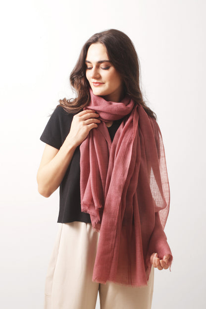Marsala Cashmere Air Scarf