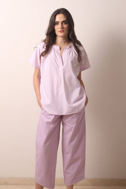 Mauve Cotton Pant- Pashma Women's