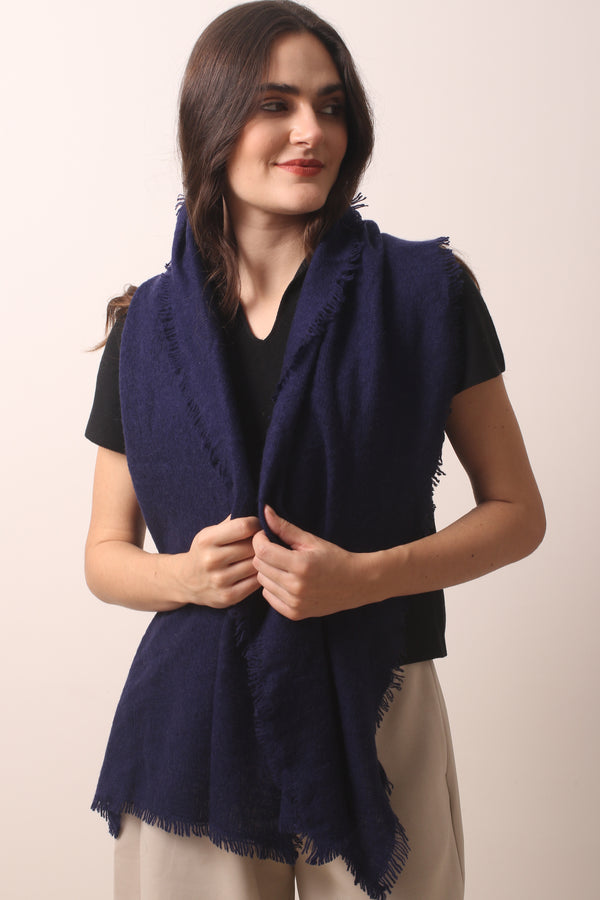 Midnight Knitted Cashmere Scarf- Pashma Women's