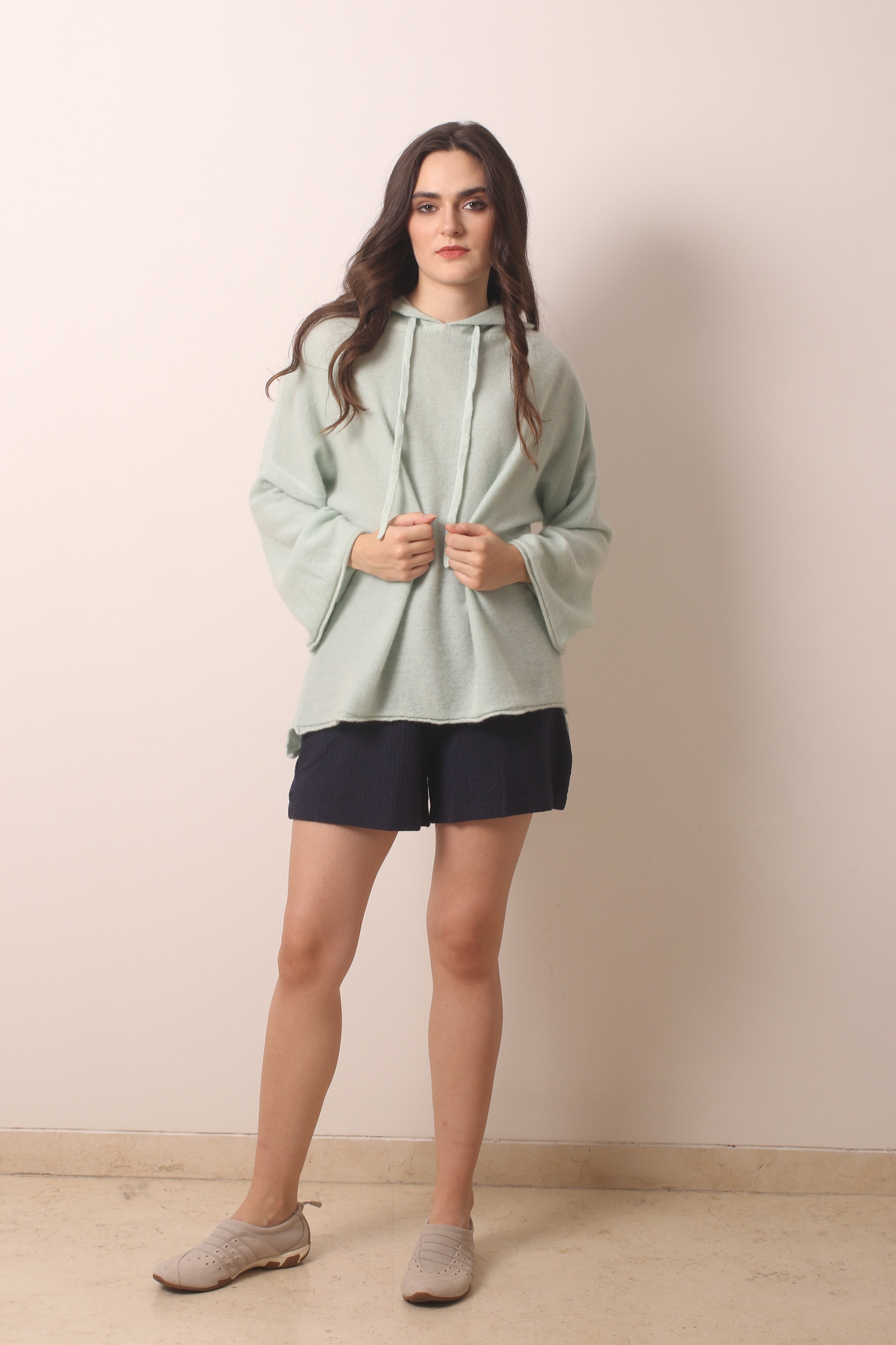 Mint Slushies  Cashmere Hoodie 2- Pashma Women's