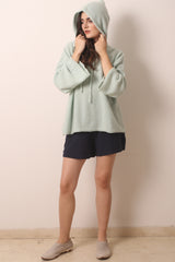 Mint Slushies  Cashmere Hoodie 3- Pashma Women's
