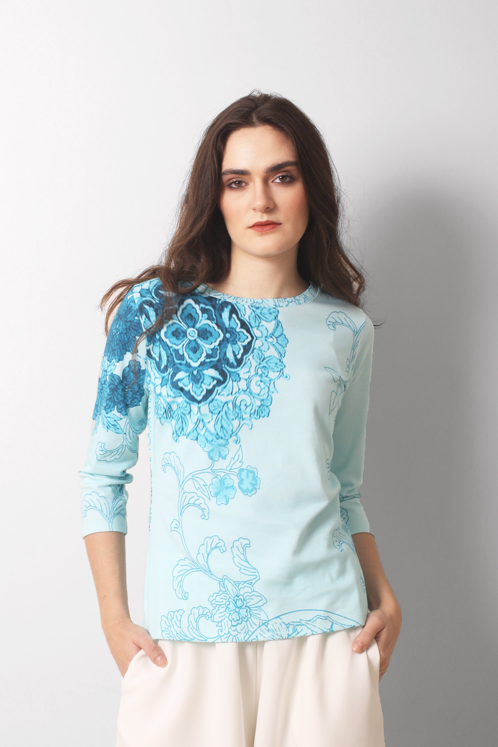 Monochrome_Shades_of_Blue_Art_Noveau_T_shirt_1-_Pashma_Women_s_36d0d76e-9e85-4a99-8653-0f4f6304ddd4