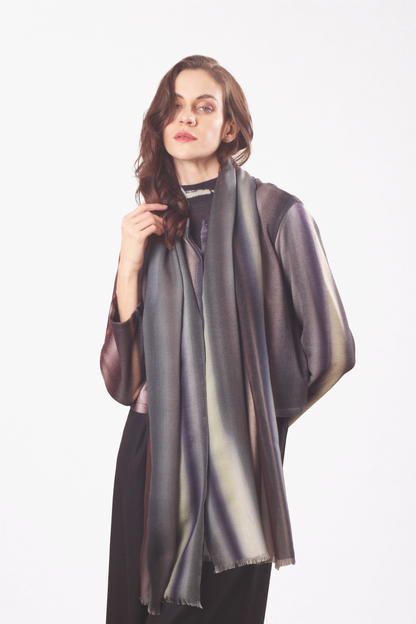 Moonlit Silk Cashmere Scarf