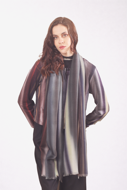 Moonlit Silk Cashmere Scarf