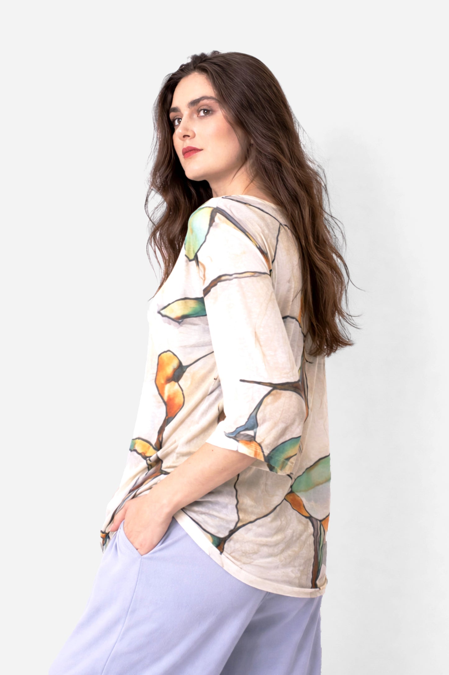 Multicolor_knitted_linen_printed_T-shirt_3-_Pashma_Women_s_2