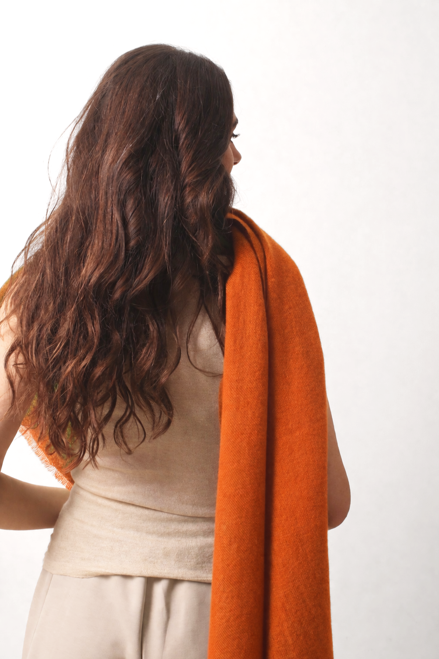 Amber Felted Cashmere Scarf