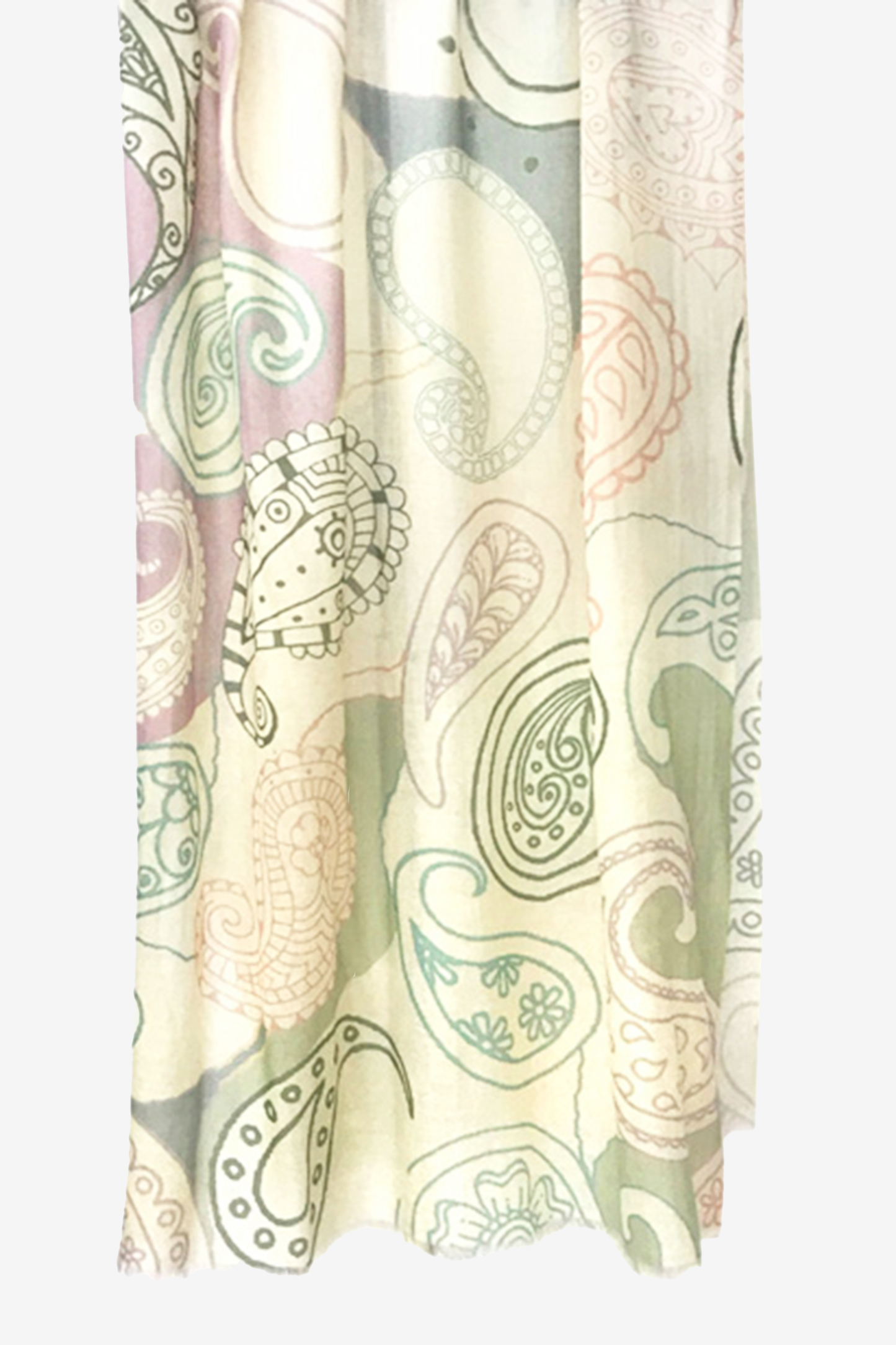 Soft Paisley Wool Cashmere Scarf