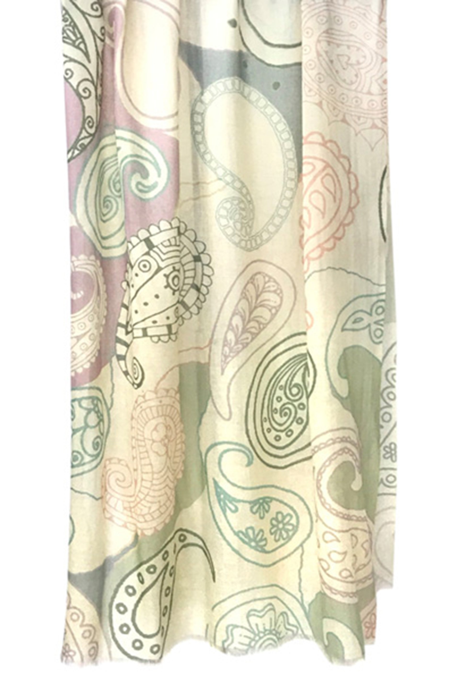 Paisley Wool Cashmere Scarf 3- Pashma Women's