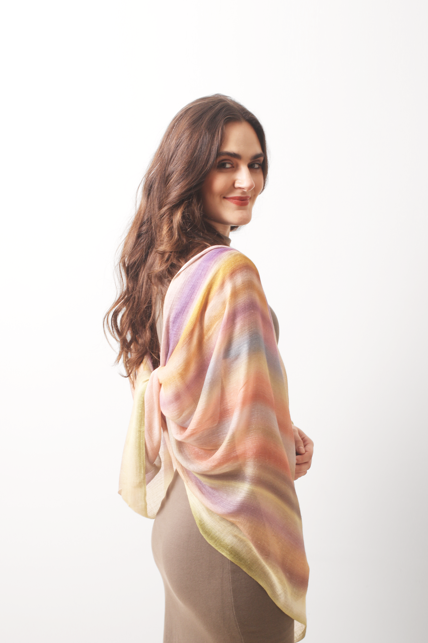 Play of Pastel Silk Cashmere Scarf