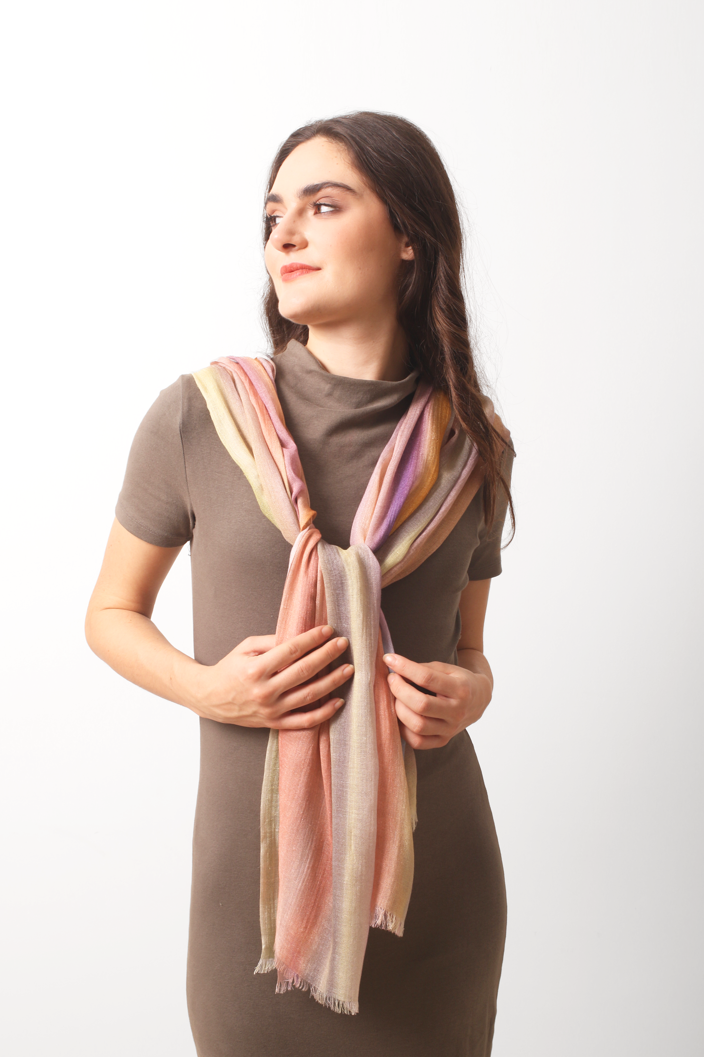 Play of Pastel Silk Cashmere Scarf