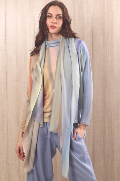 Seascape Silk Cashmere Scarf 1- Pashma Women's