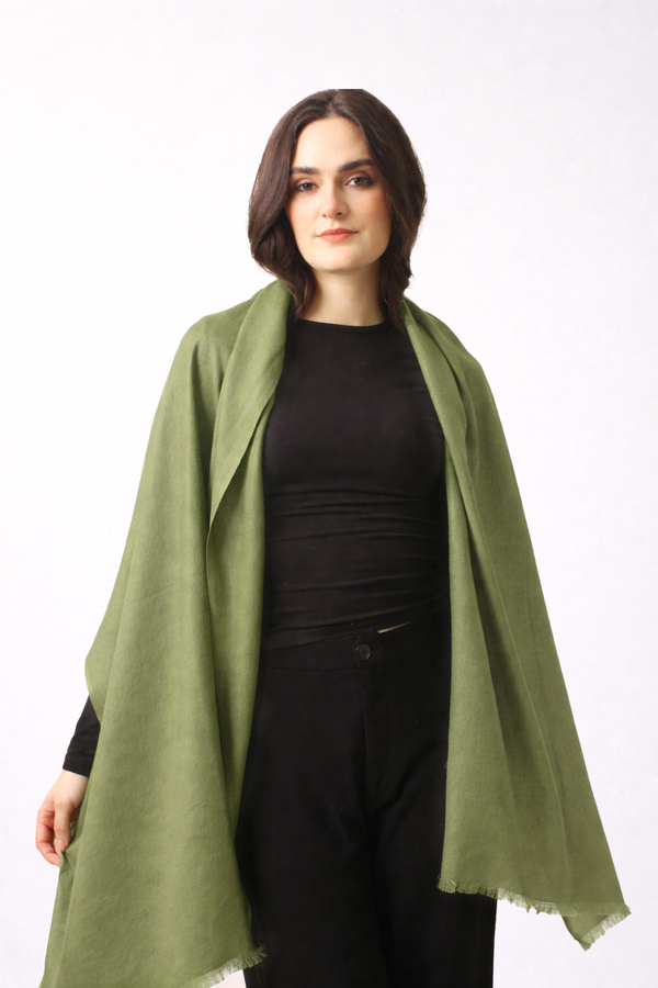 Sesame Silk Cashmere Twill Scarf