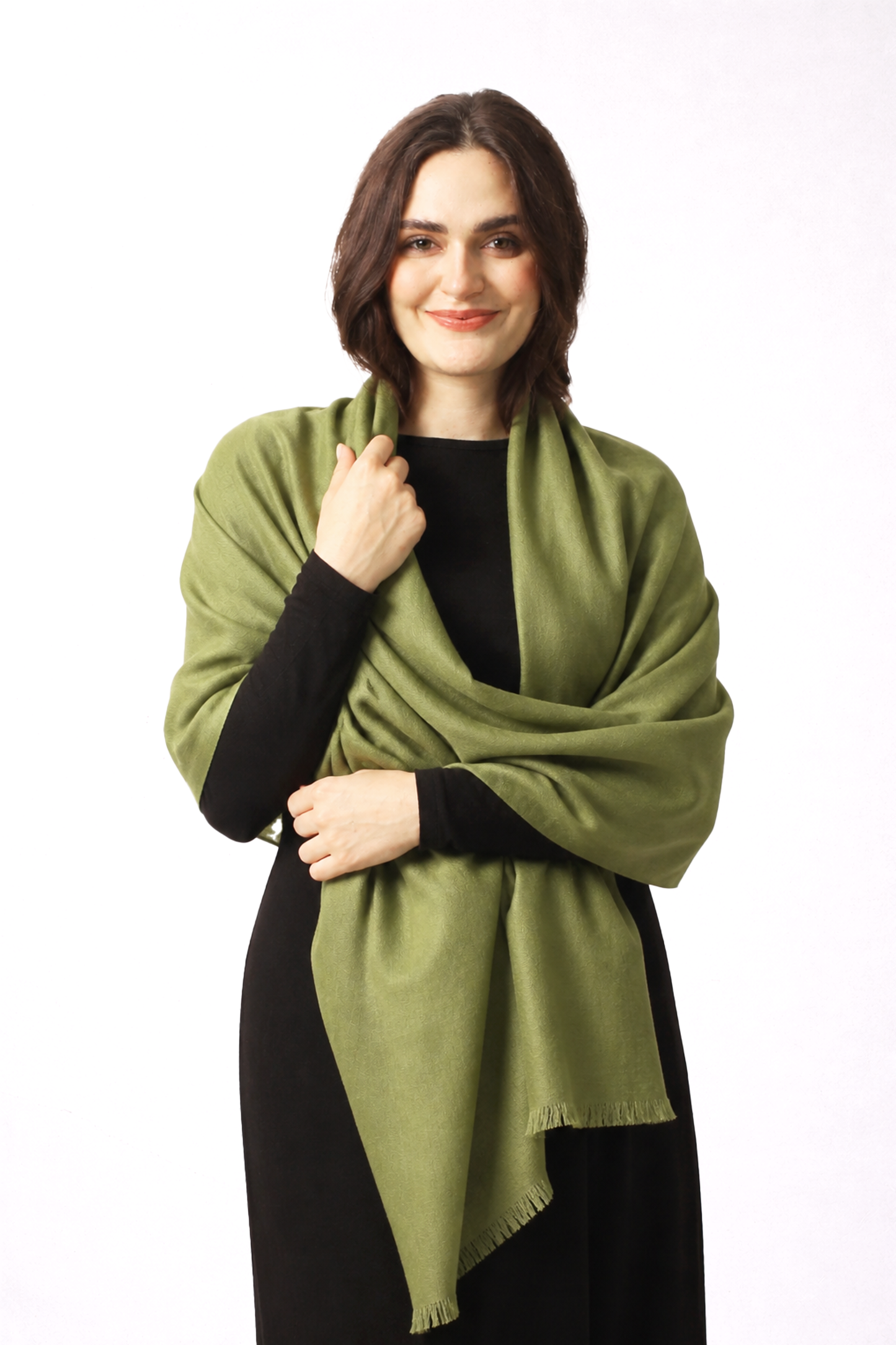 Sesame Silk Cashmere Twill Scarf