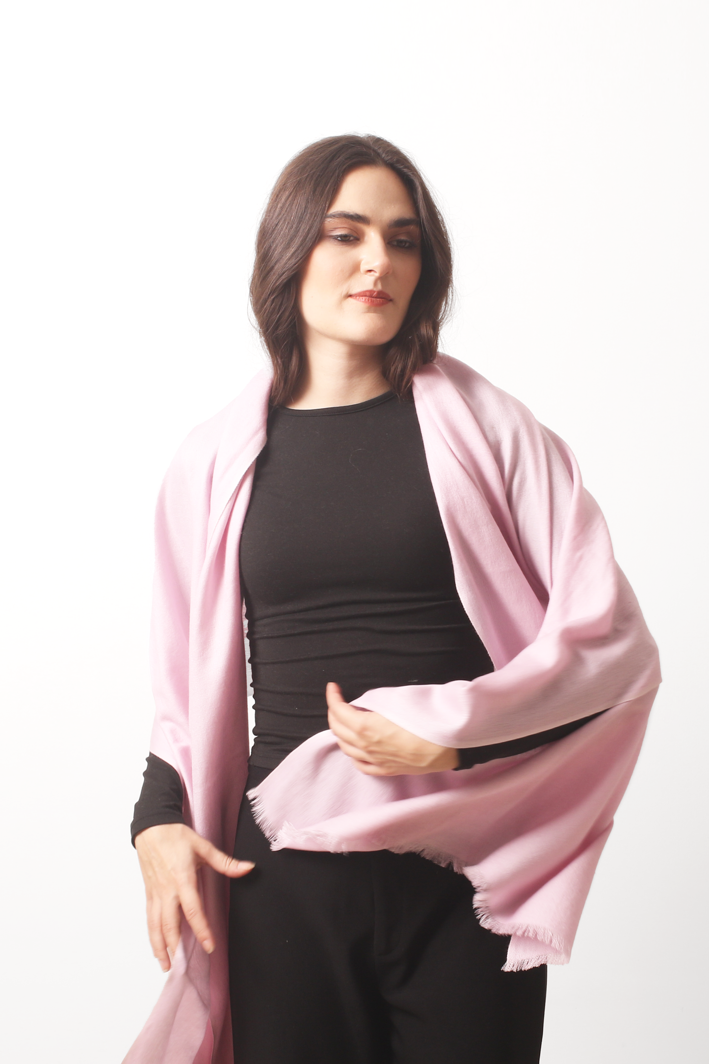 Shallot Silk Cashmere Twill Scarf