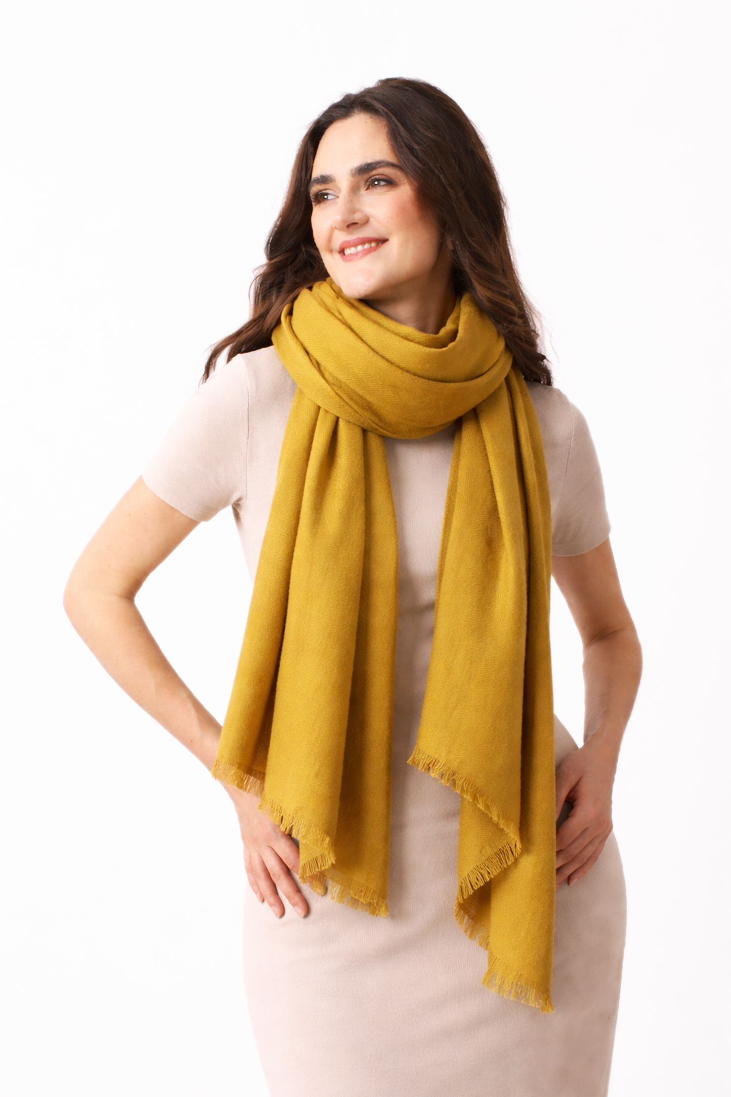 Spicy Felted Cashmere Scarf