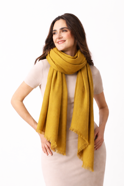 Spicy Felted Cashmere Scarf