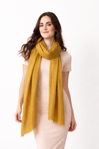 Spicy Felted Cashmere Scarf