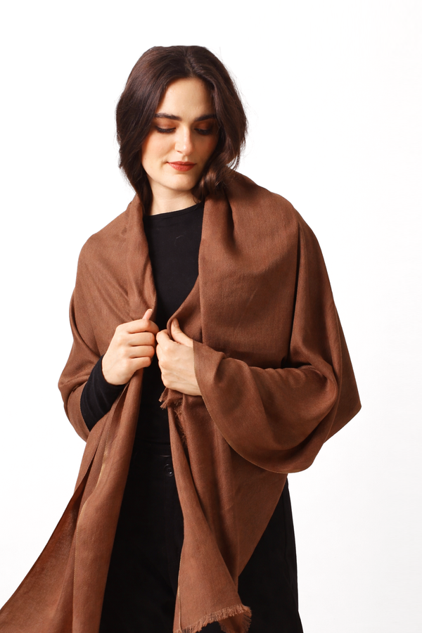 Squirrel Silk Cashmere Twill Scarf