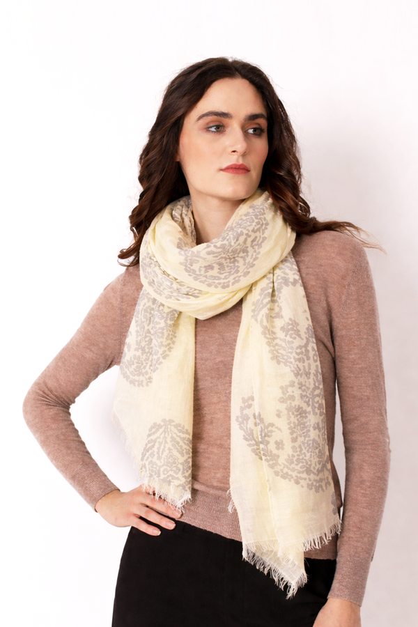 Sun Smoke Paisley Scarf