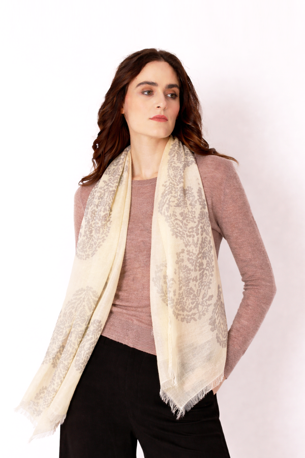 Sun Smoke Paisley Scarf