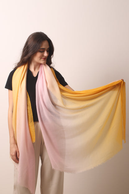 Sunray Ombre Diamond Cashmere Scarf- Pashma Women's