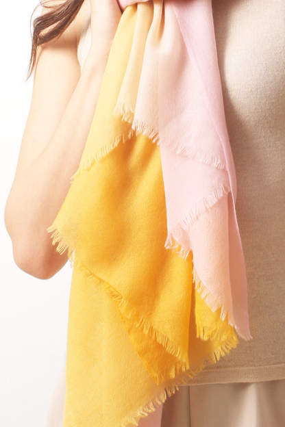 Cherry Wood Ombre Diamond Cashmere Scarf