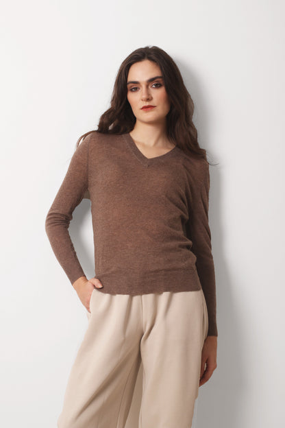 Taupe_Cashmere_-_Second_Skin_V-Neck_T_shirt_3-_Pashma_Women_s