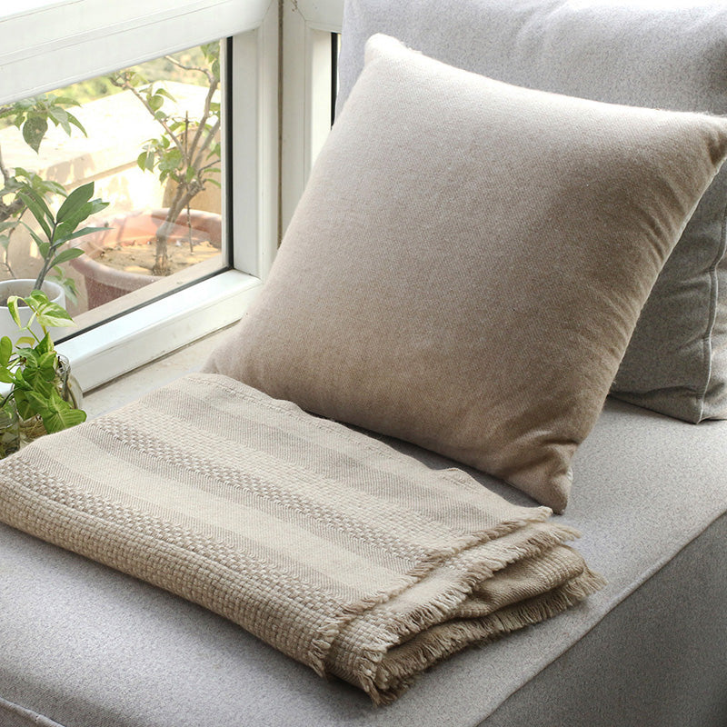 Basket weave Cashmere throw : Caroline