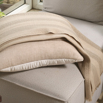 Basket weave Cashmere throw : Caroline