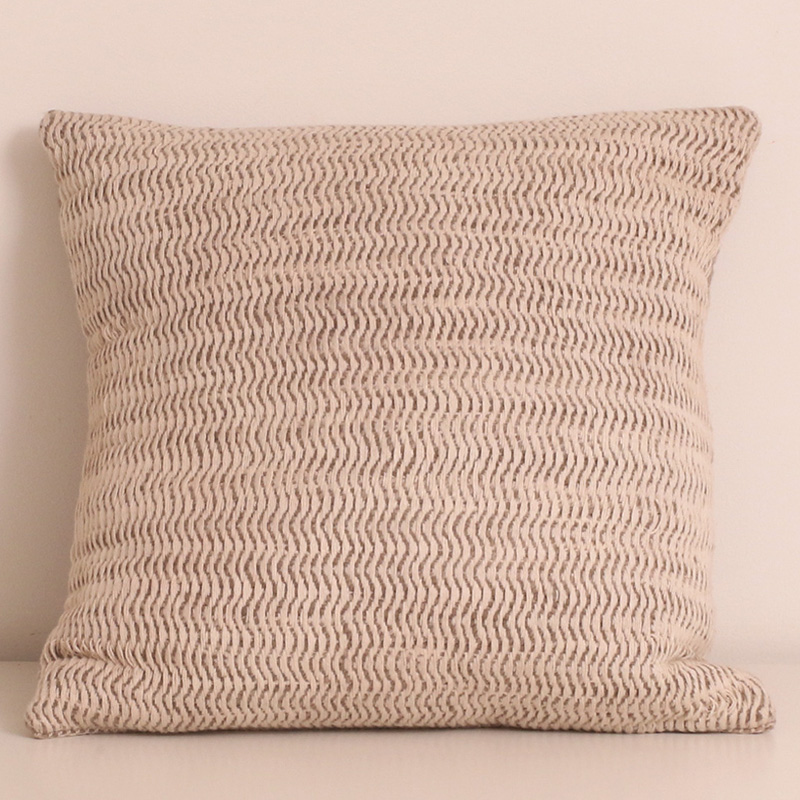 Space Dyed Cotton Wool Cushion - Azalea